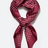 Dolly Polka Dot Silk Like Square Scarf