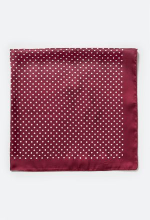 Dolly Polka Dot Silk Like Square Scarf
