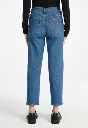 Asher Mid Rise Comfort Ankle Straight Jean