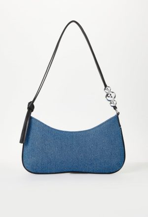 Sculptural Shoulder Bag With Beads