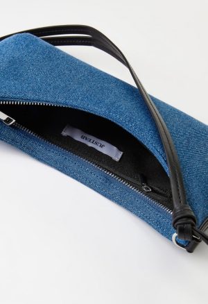 Sculptural Shoulder Bag With Beads