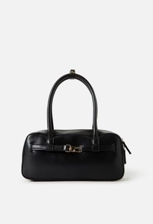 Long Strap Buckle Shoulder Bag