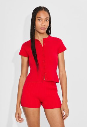 Sweater Rib Hot Shorts