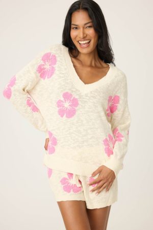 Bali Bay Floral Knit Sweater