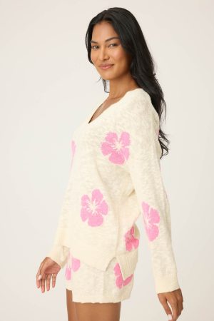 Bali Bay Floral Knit Sweater