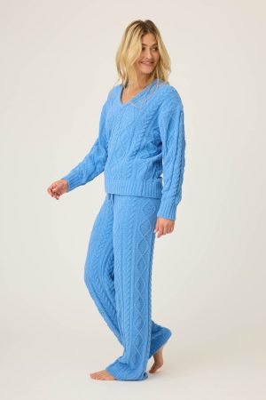 Chenille Cable Knit Lounge Set