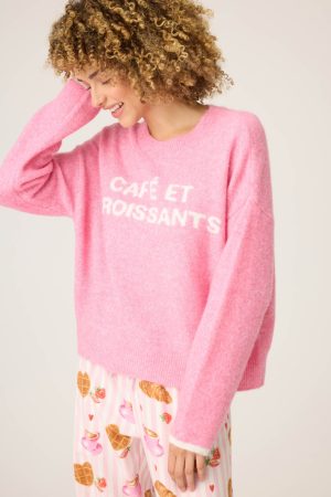 Cafe Et Croissants Snuggle Sweater
