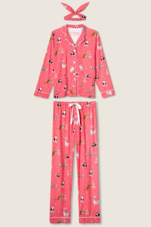 Let’s Get Fizzical 3-Piece Flannel PJ Set