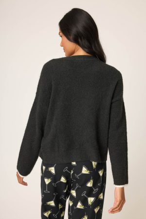 Merrier With A Martini Snuggle Sweater