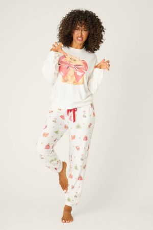 Feline Festive Cat Print Sweater