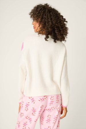 Sweeter Than Sugar Bow Print Snuggle Sweater