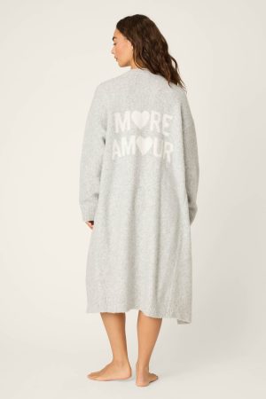 My Dog Is My Valentine More Amour Long Line Cardigan